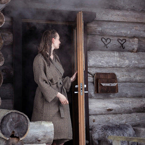 Rento Kenno Bathrobe, Brown