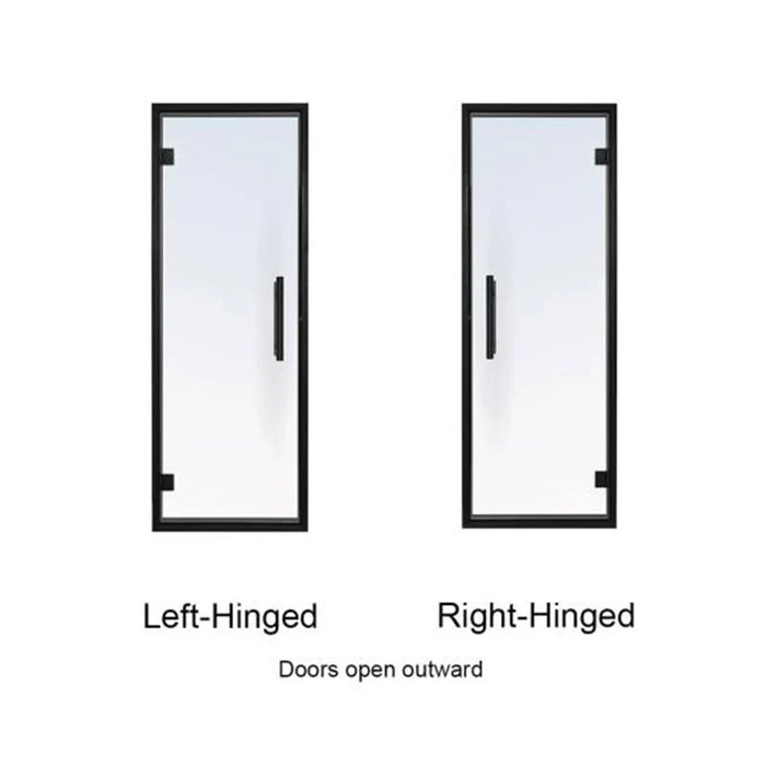 Black Alder Frame Tinted Glass Sauna Door 24X73