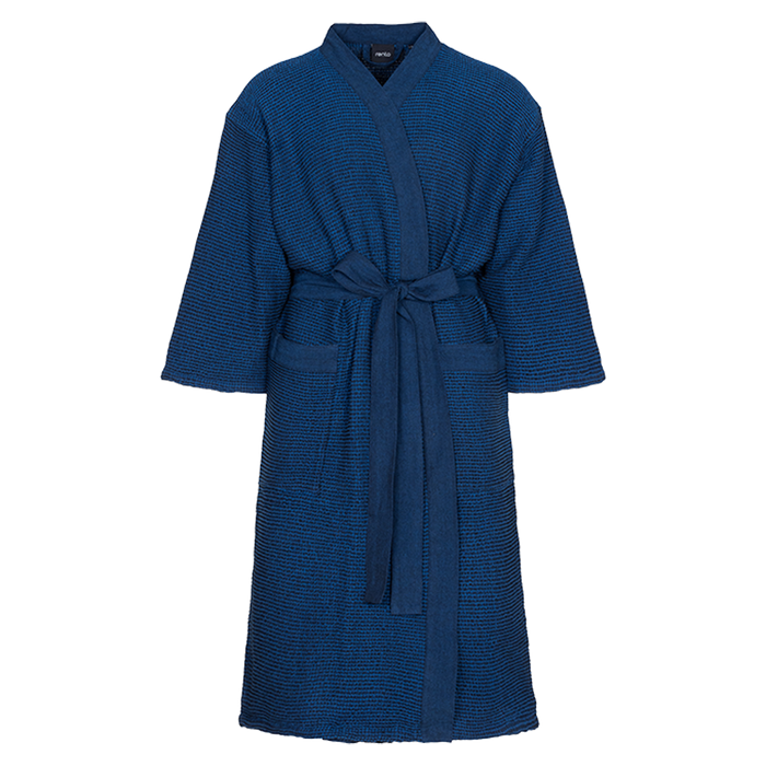 Rento Kenno Bathrobe, Dark Blue