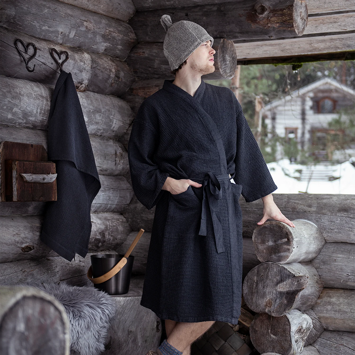 Rento Kenno Bathrobe, Grey