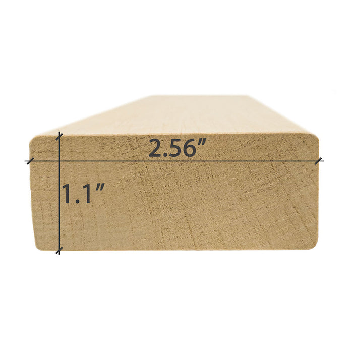Premium Alder 2X3 S4SEE SHP Bench Material