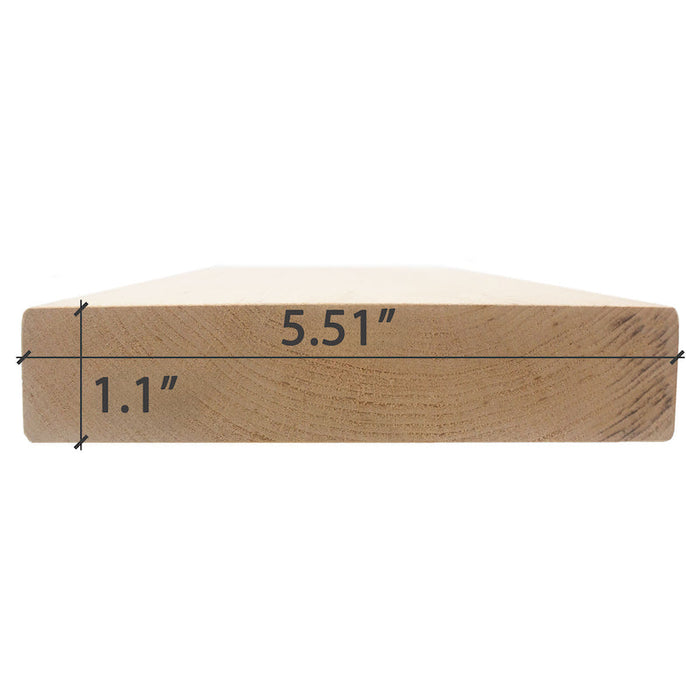 Premium Alder 2X6 S4SEE SHP Bench Material