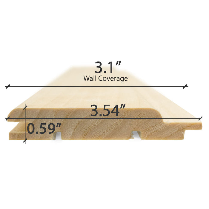 Premium Aspen 1X4 T&G STP Wall Cladding