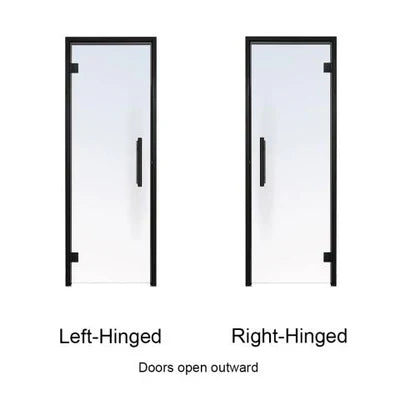 Black Alder Frame Tinted Glass Sauna Door 24X81