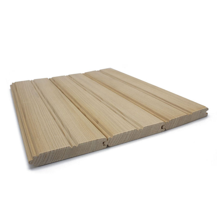 Premium Hemlock 1x4 VG T&G V2E Sauna Wall Cladding
