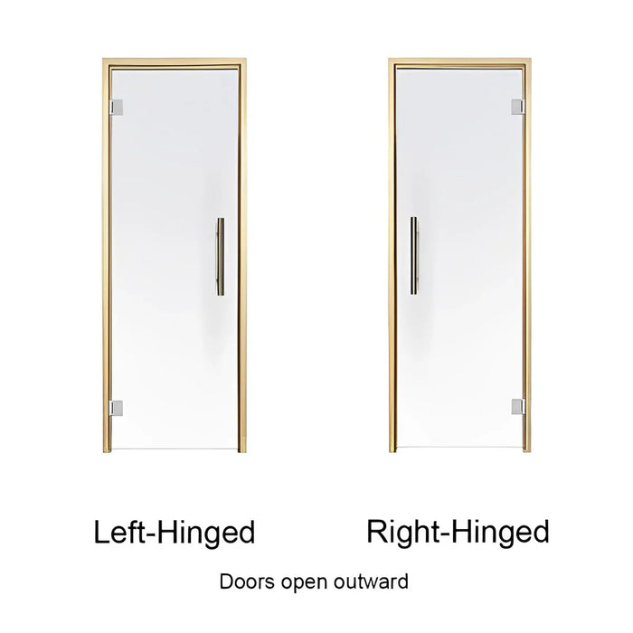 Aspen Frame Clear Glass Sauna Door 24X81