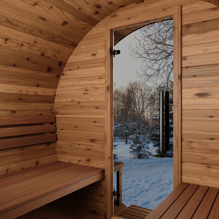 Thermory NO 60 DIY Barrel Sauna Kit With Window & Porch