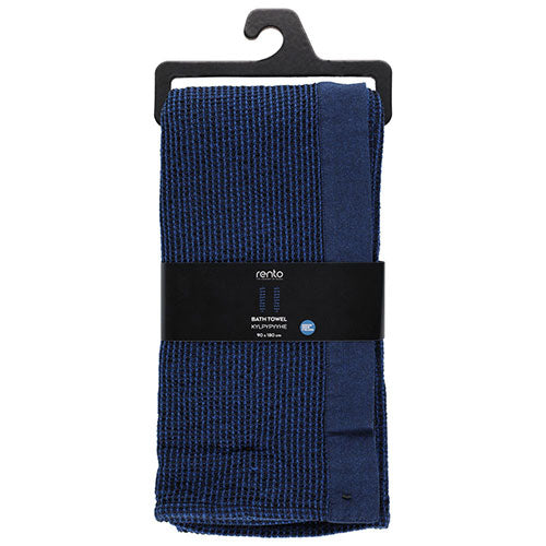 Rento Kenno Bath Towel, Dark Blue
