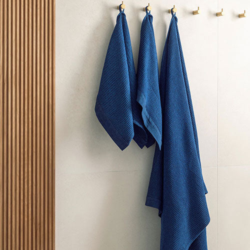 Rento Kenno Bath Towel, Dark Blue