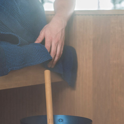 Rento Long Kenno Sauna Seat Cover, Dark Blue